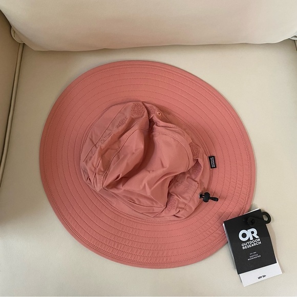 New Outdoor Research Women\'s Solar Roller Sun Hat Quartz-Rice Embroidery Pink  L main image 5